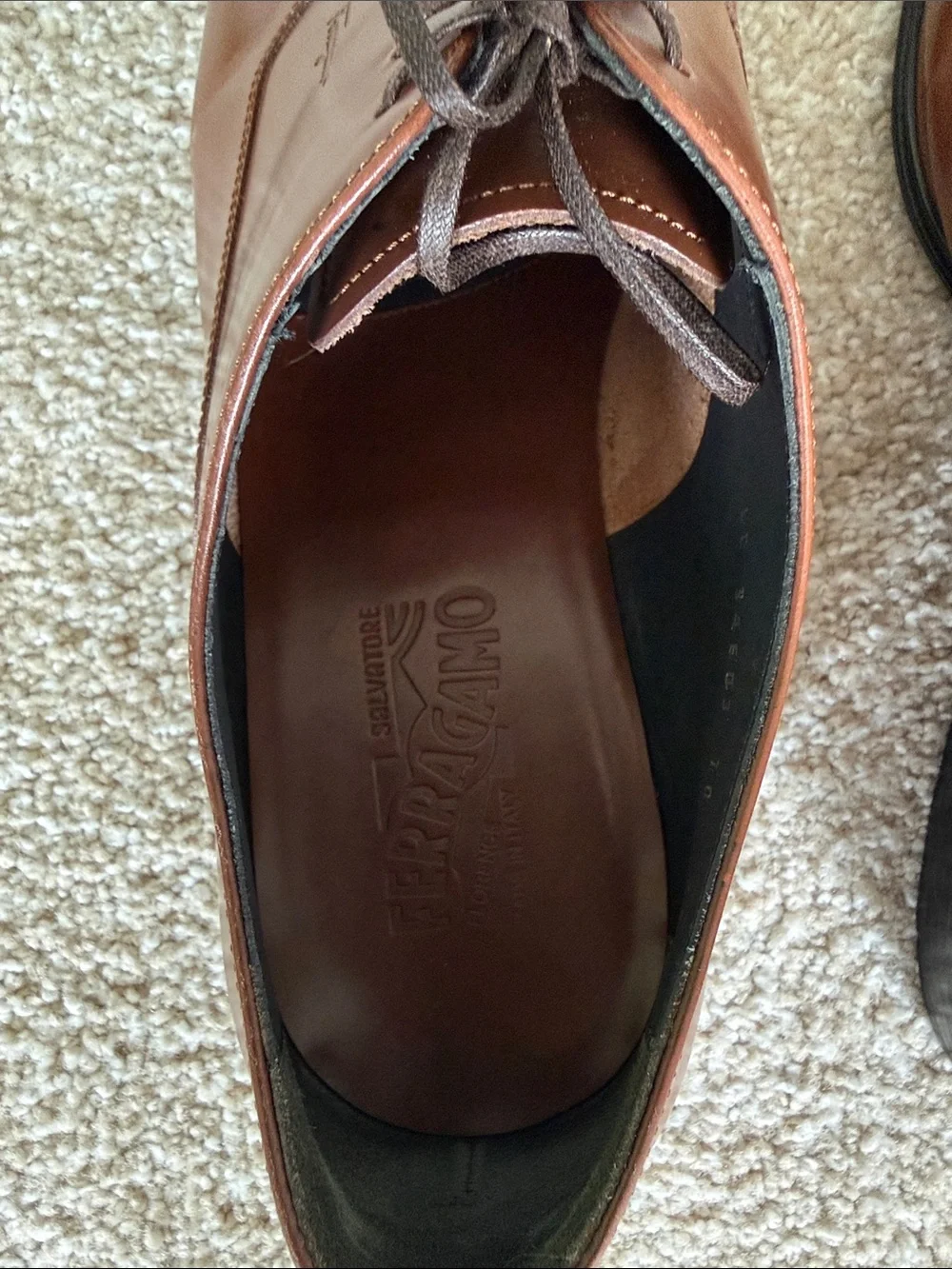 Ferragamo Boston Cap Toe 10 2E